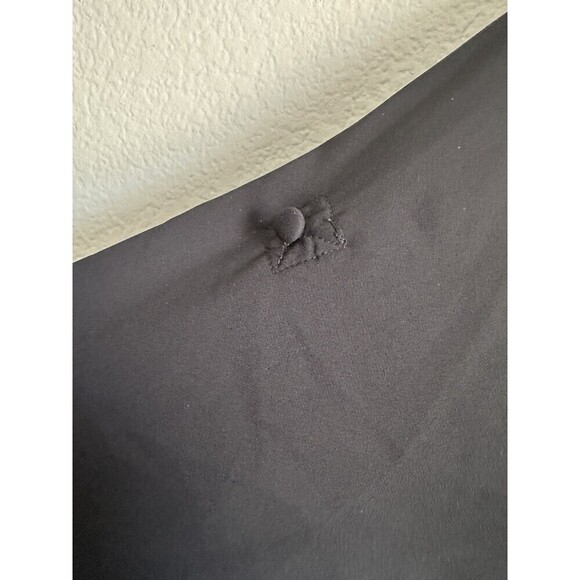 Torrid Blouse Womens 1 Black Button Front Tab Sleeve Sheer Top Lightweight Shirt - Picture 6 of 7